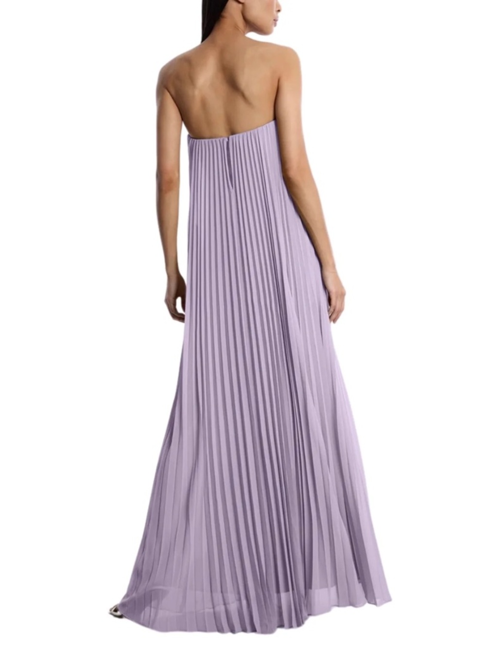 NWT BCBGMaxAzria Pleaded Gown Fresia “Lavender” Color Size 8 - Picture 2 of 8